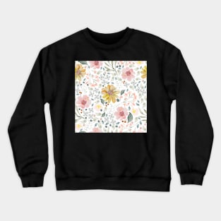 Mia fleur Watercolor florals Crewneck Sweatshirt